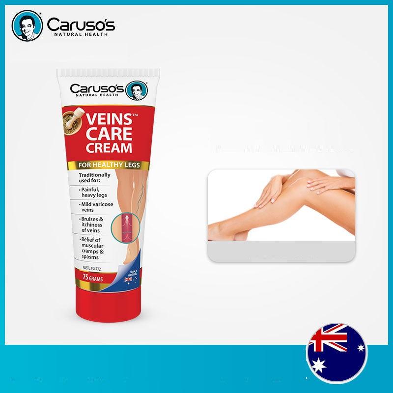 

Oil Australia Carusos Health Veins Clear Care Cream for Varicose Spider Veins Great looking Healthy Legs Vein Strength Elasticity