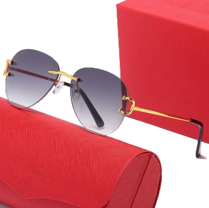 

Mens sunglasses designer men light proof eyeglasses man radiation protection outdoor goggle anti UV sunshade Adumbral with box oval oversized sunglasses women
