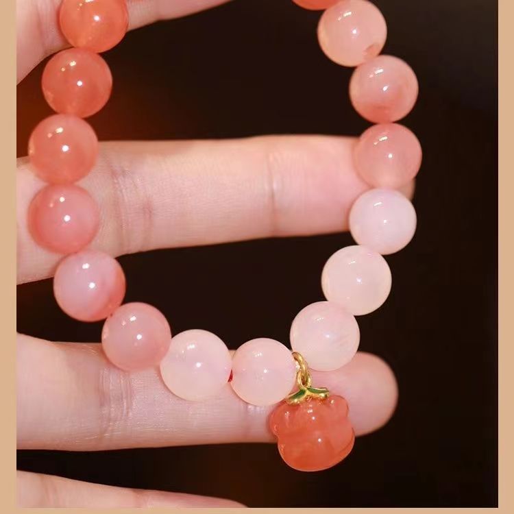 

Everything goes smoothly. Authentic agate bracelet small string. Authentic elastic rope gives mom a high-end bracelet with gradient color