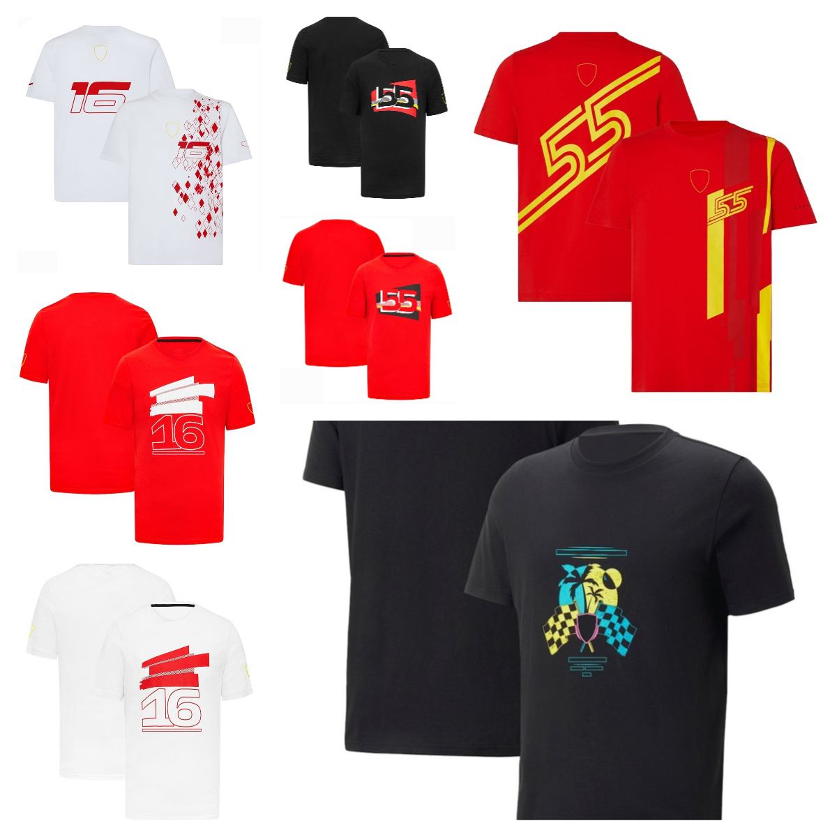 T-shirt de pilote d'équipe F1 chaud, combinaison de course F1, chemise de fan unisexe à manches courtes, logo de l'équipe d'été, combinaison de p