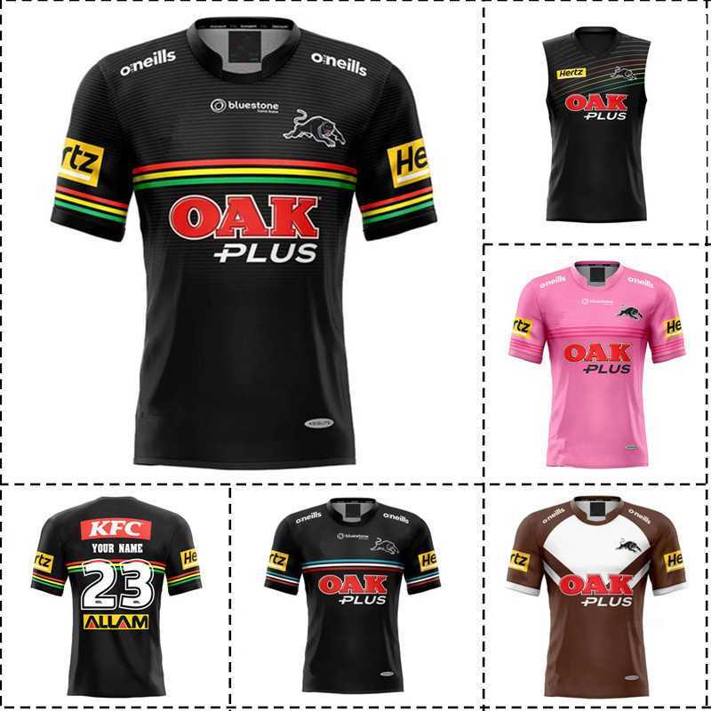 

Men's T-Shirts 2023 Penrith Panthers Home Away Alternate Training Singlet Mens Rugby Jersey Size S- Custom Name, Just jersey