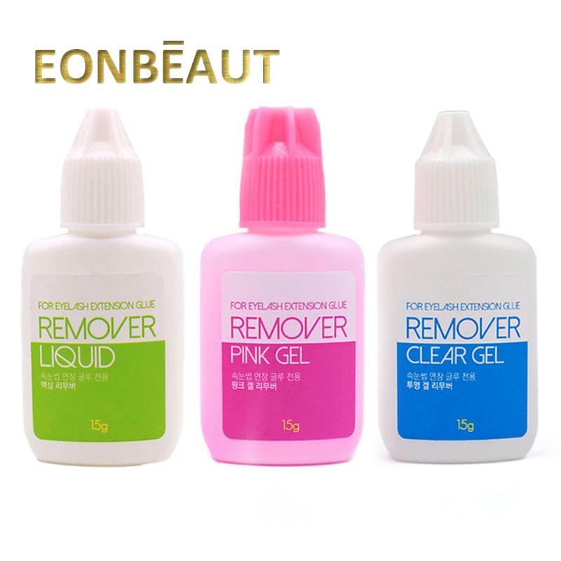 

Tools 1 Bottles Clear Pink Gel Liquid Remover for Eyelash Extensions Glue 15g False Lash Extensions adhesive Korea Makeup Tools