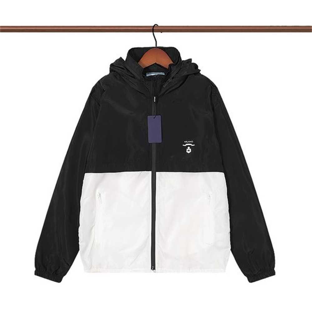 

Mens Jacket Windbreaker Thin Coats With Letters Inverted triangle Men Women Waterproof Coat Spring Autumn clothes Jackets Outerwear Men's Clothing N9JY, 3white