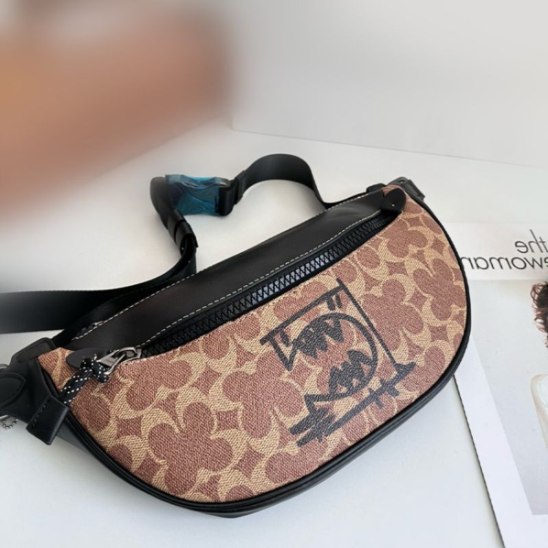 

Fashion Bambag Waist Bag Men Women Shoulder Chest Bags Designer Fanny Pack Large Crossbody Genuine Leather Handbags Purse with Box, C1