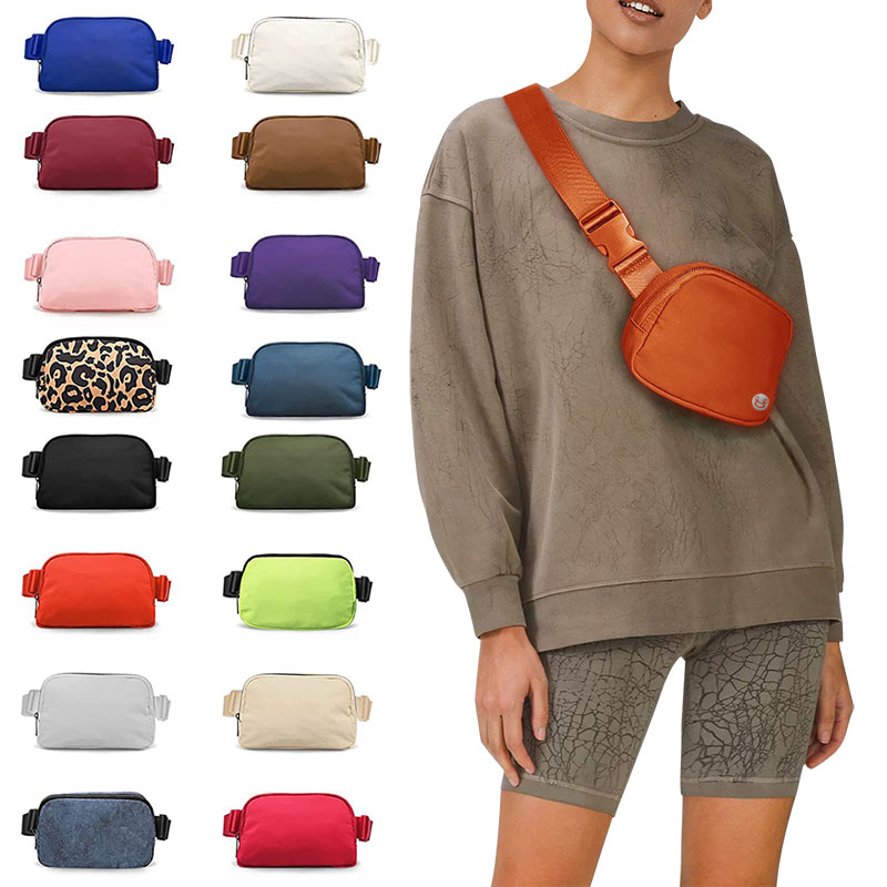 

Outdoor Bags Women Men Waistpacks Gym Elastic Adjustable Strap Zipper Yoga Bag Waterproof Diagonal Hanging Bag Velafeel, Purple .