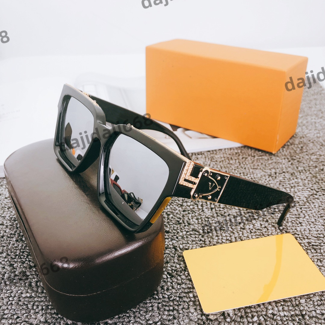 

2023 Luxury MILLIONAIRE 96006 Sunglasses for men full frame Vintage designer sunglasses Shiny Gold Hot sell Gold plated Top 96006 Beach sunglasses With Box