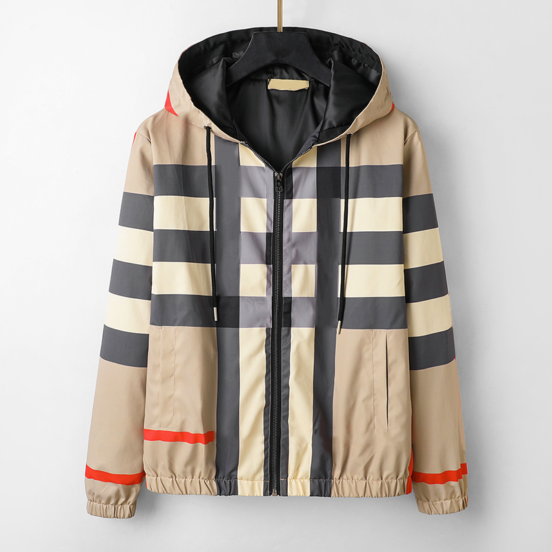

New Leisure Fashion designer Mens Jacket Spring Autumn Outwear Windbreaker Zipper clothes Coat can Sport Men's Clothing Asian size -3XL