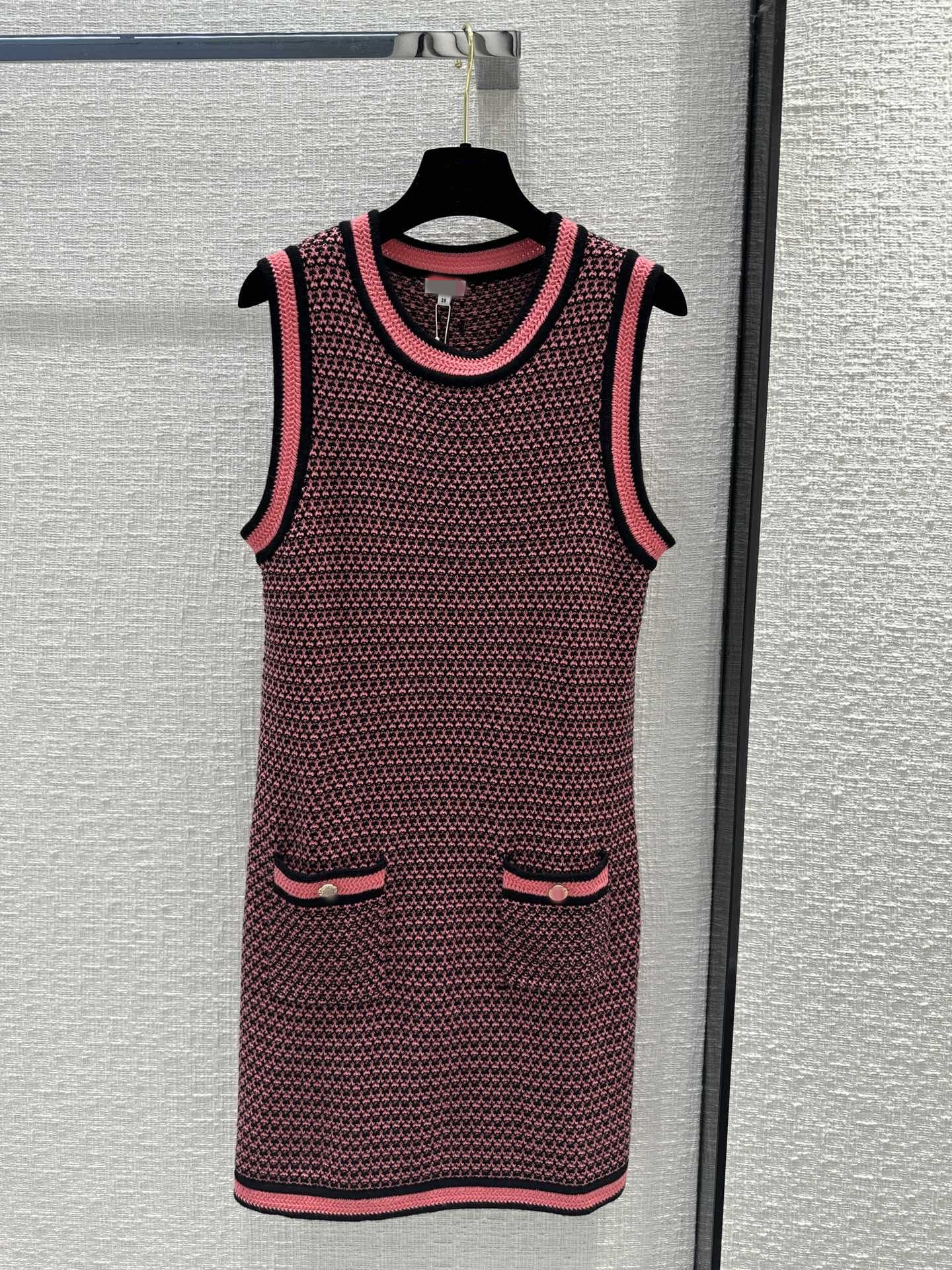 

Milan Runway Dress 2023 New Summer Autumn O Neck Sleeveless Fashion Designer Dresses Brand Same Style Dress 0531-2, Picture color