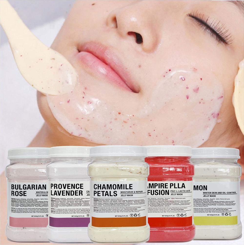 

Devices Beauty Salon SPA Soft Hydro Jelly Mask Powder Face Skin Care Whitening Rose Collagen Peel Off DIY Rubber Facial Jellymask 650g