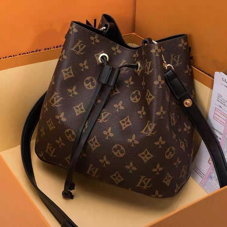 designer bag Luxury M44020 M45256 neonoe bucket Drawstring Women Leather embossed Clutch Bags strap louiseviution Cross Body handle Totes handbag