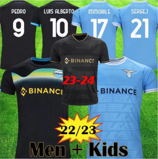 

22 23 24 Lazio soccer jerseys SERGEJ 2023 2024 LAZ anniversary football shirt PEDRO LUIS ALBERTO IMMOBILE Men Kids kits maglia da calcio, 10th anniversary special edition