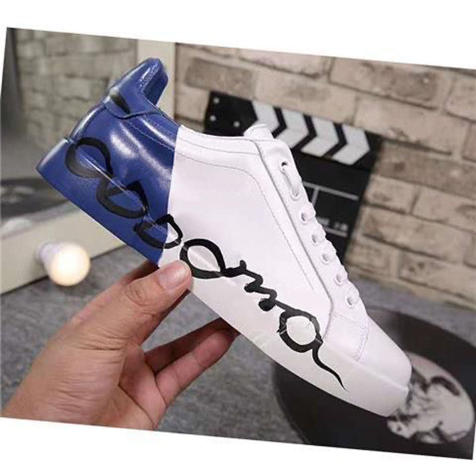 

2023the new Man Fashion Women Shoes Men's Leather Lace Up Platform Oversized Sole Sneakers White Black Casual hcJK00000002