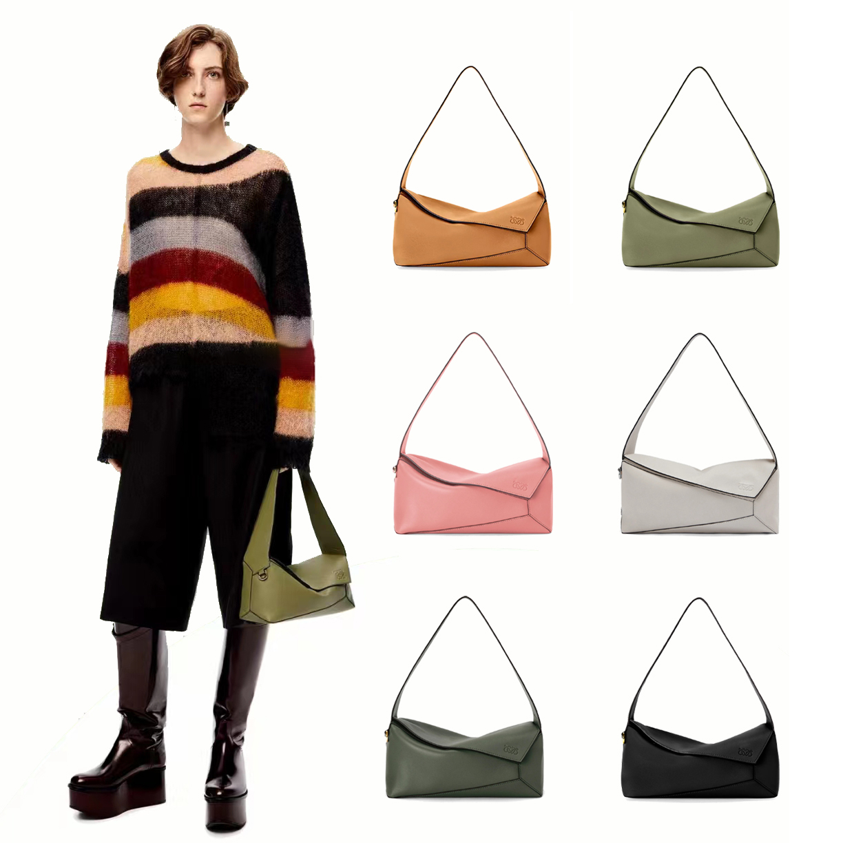 

Fashion Designer pochette hobo puzzles bag Luxurys handbag Shoulder Genuine Leather tote underarm bag Womens Mens duffle speedy bag clutch satchel crossbody bags, Fuchsia