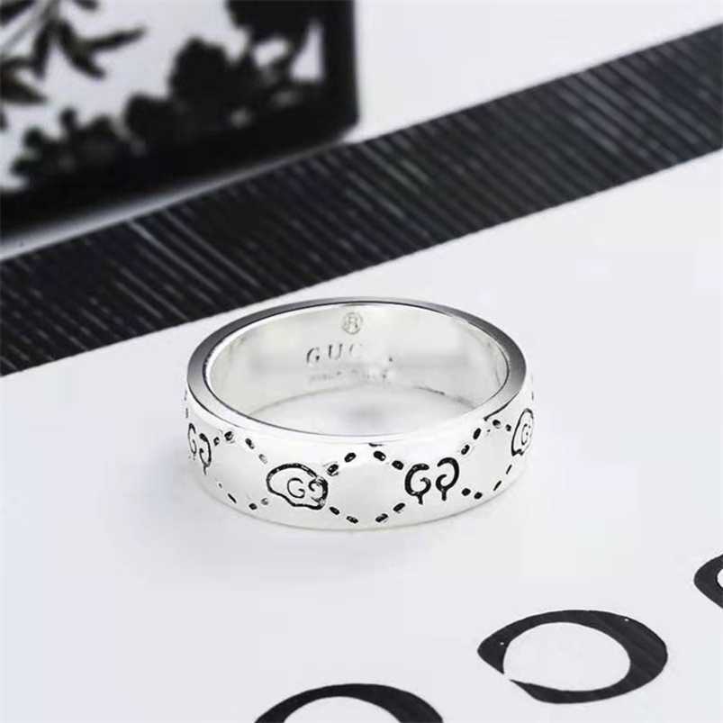 

2023 New designer jewelry bracelet necklace ring Sterling female true love fearless spirit strange simple couple trend