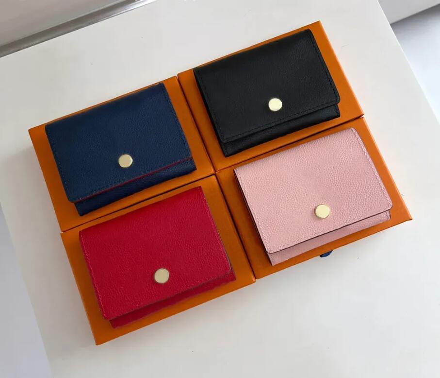 

7A High Quality Genuine Leather Wallets Holders Designers Brazza purse Wallets Purses Victorine Wallet Embossed Empreinte Pallas Card Holder Zippy Coin, Pink embossed #11