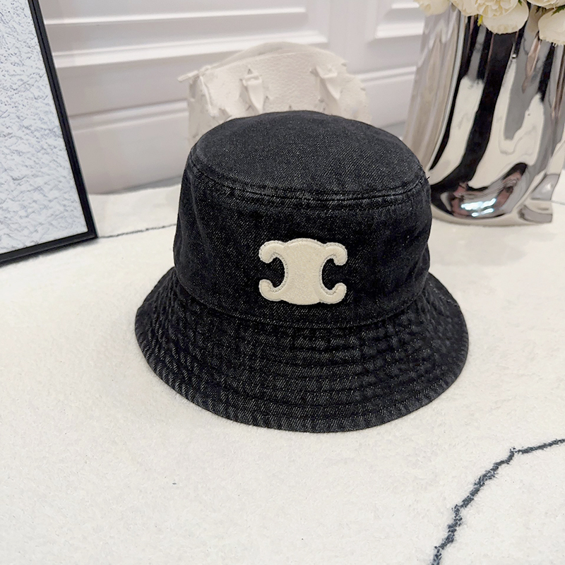 

Bucket hat designer bucket hat luxury hat men women hat temperament hundred take couple models design sun hat cap Wearing sun shades on the beach by the sea, Brown