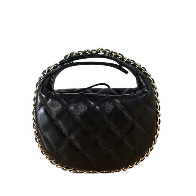 

7A spring Fashion brands new top leather women's bags designer luxury 23C dinner handheld shoulder crossbody classic fashion versatile diamond lattice, Black