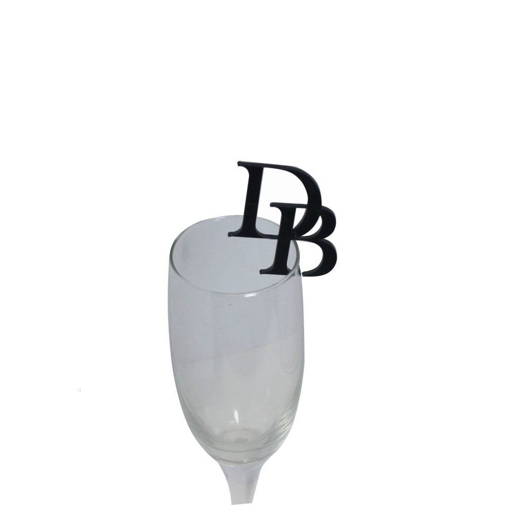 

Other Event Party Supplies 2050100pcs Personalized Drink Stirrers laser Acrylic Wedding Tags Glass Markers Champagne Toasting Cocktail Charms 230530