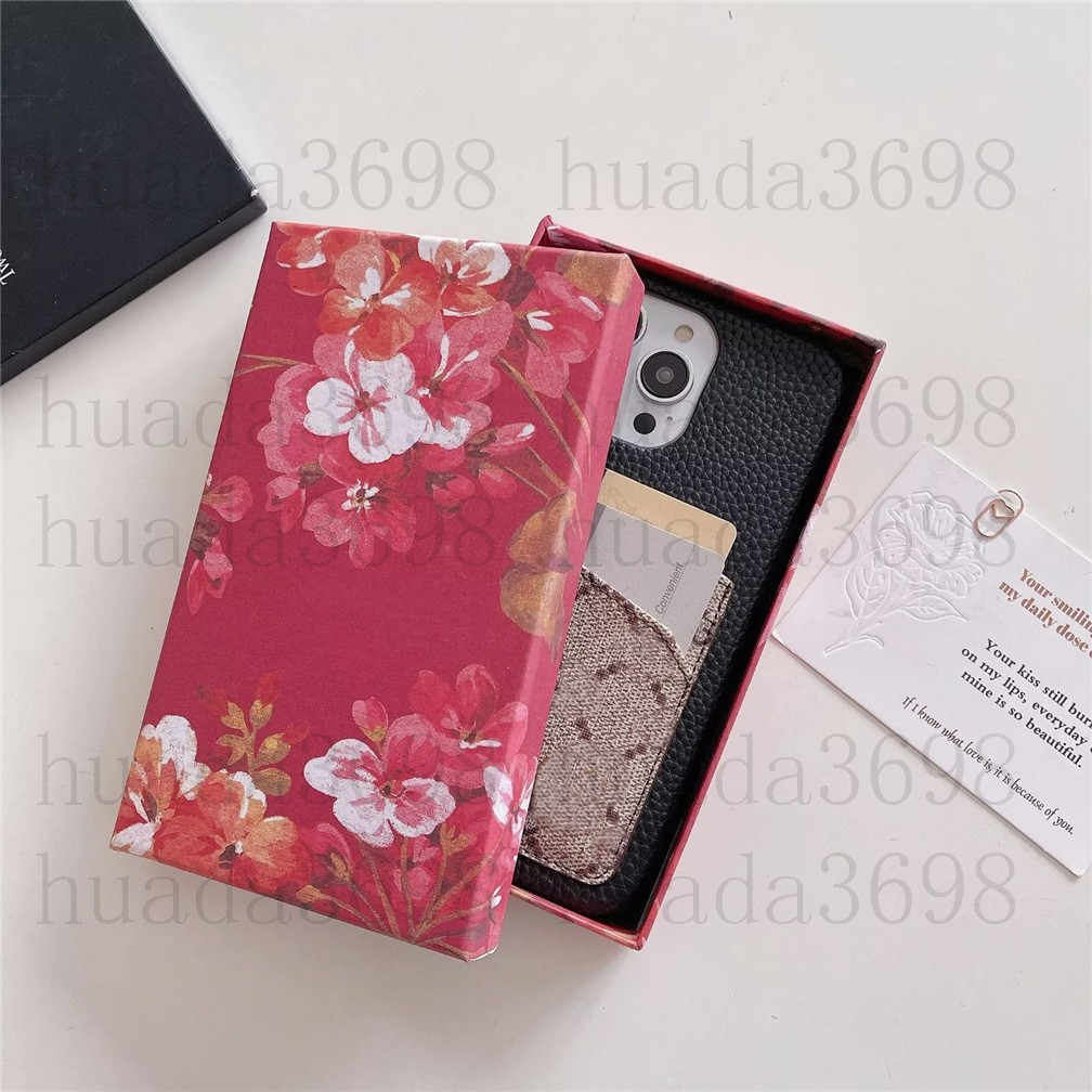 

Fashion iPhone 14 Pro Max Cases Designer Phone case for 14Pro 14Plus 13 12 mini 11 12Pro 13ProMax X XR XS XSMAX COVER leather shell with Card Holder, Only retail boxes