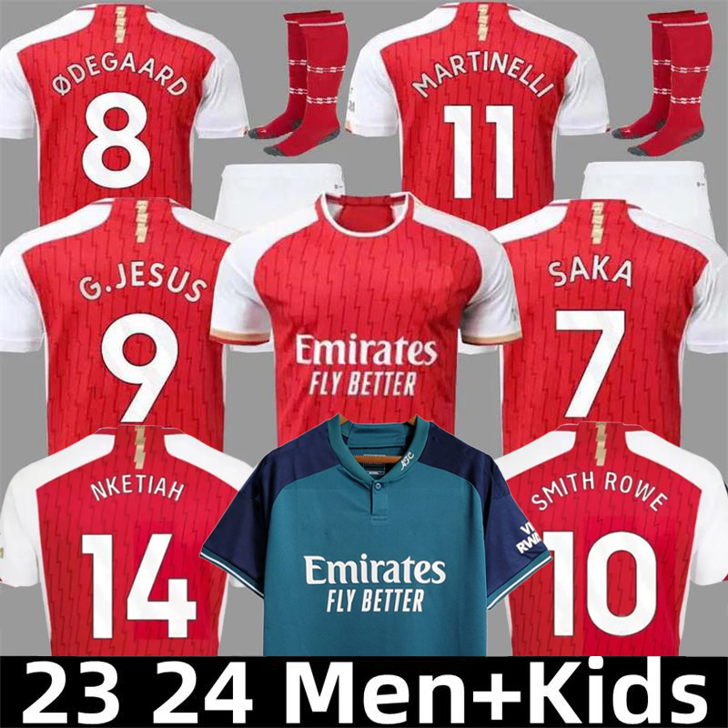 

Arsenaa FC 23 24 Soccer Jerseys G.Jesus ZINCHENKO FABIO VIEIRA MARTINELLI SMITH ROWE SAKA ODEGAARD TIERNEY Nketiah gunners 2024 2025 football shirt Men Kids kits, 23 24 home kids