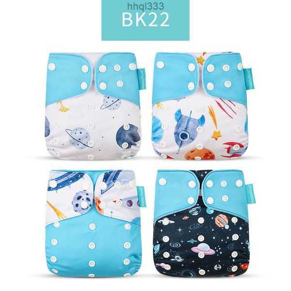 

Hu0n E72b Cloth Diapers Happyflute Fashion Style Baby Nappy 4pcsset Cover Waterproof Reusable 230203
