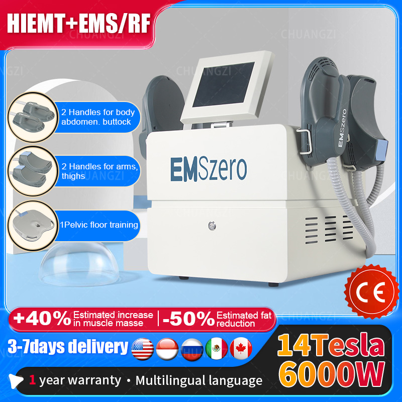 

2023 EMSzero 14 Tesla DLS-EMSLIM Muscle Stimulation Fat Removal Body Slimming Hip Shaping Machine EMS fitness Salon Equipment