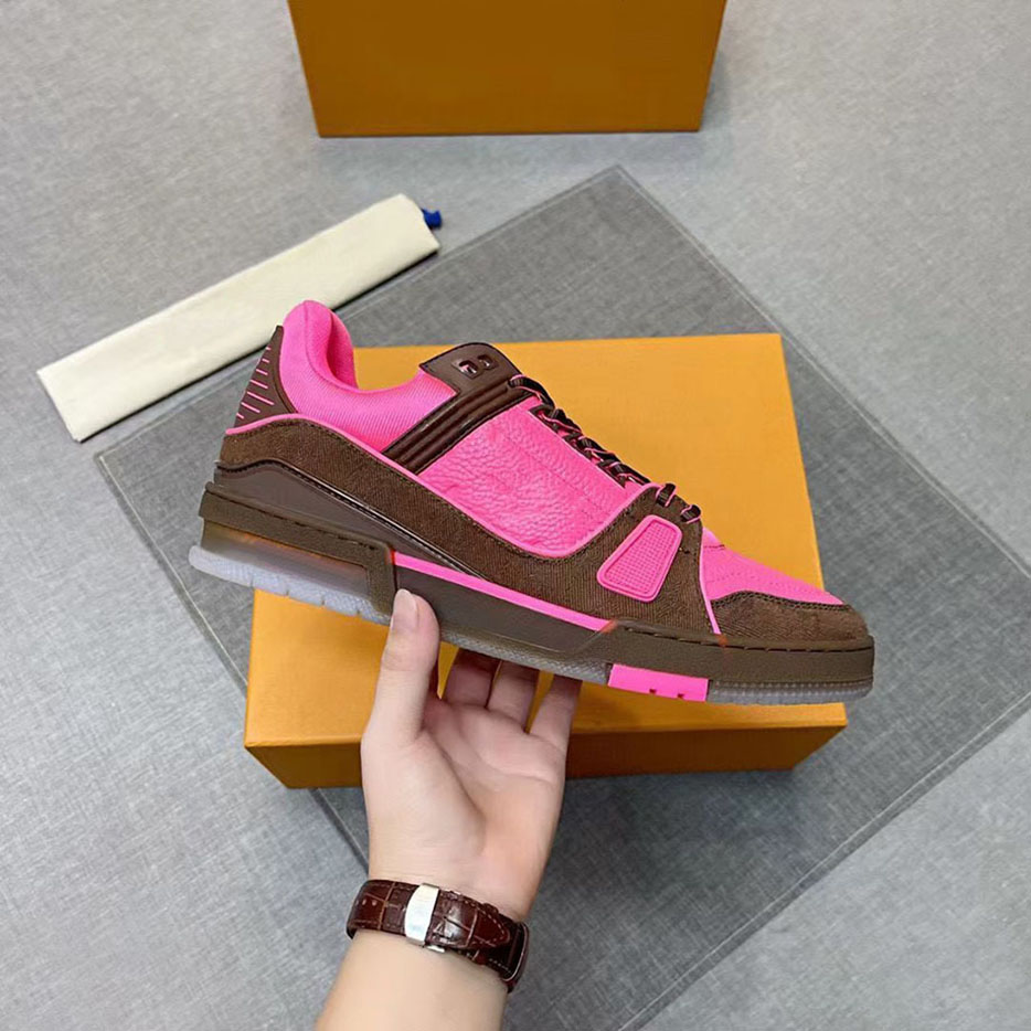 

Luxury trainer sneakers fashion brand men Designer shoes Genuine leather sneaker Size 38-45 RXjjj000000001