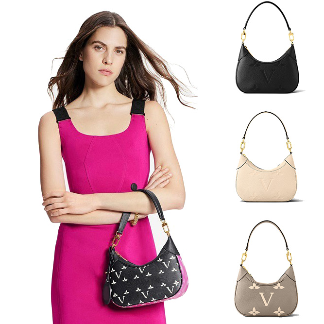 

Womens Leather 7a shoulder bagatelle bag M46112 Luxury tote crossbody clutch embossed evening bags M46002 Mens wallets designer weekend handbag satchel chain bag, White