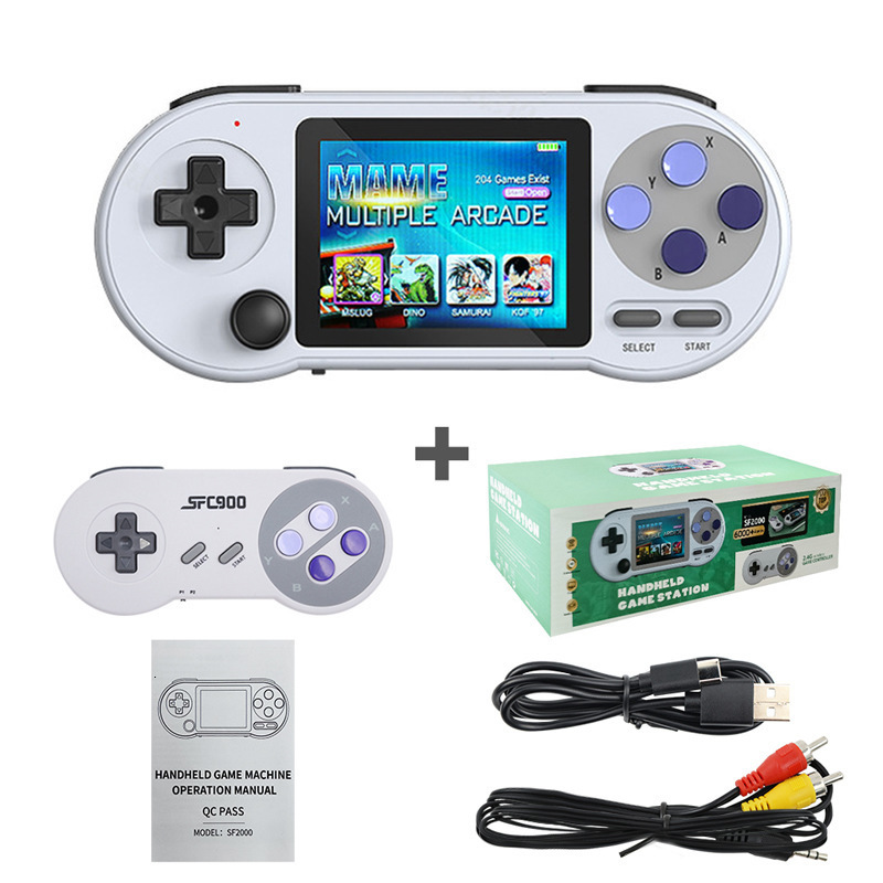 

Portable Game Players DATA FROG SF2000 konsol genggam portabel 6000 bawaan Video Mini klasik 3 inci mendukung Output AV 230425
