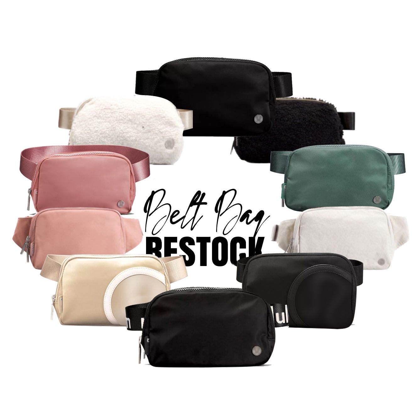 

Fashion lulu woman 2L everywhere belt Bag Luxury lulu lemon womens Nylon fanny packs designer bum chest bag mirror quality Shoulder bumbag yoga Cross body Waist Bags