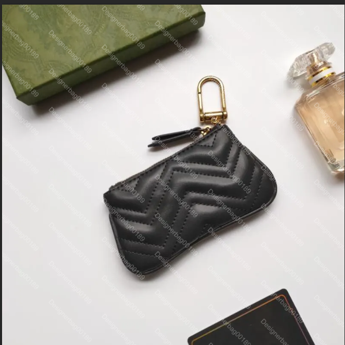 

Marmont Leather coin purse wallet ophidia mini zipper wallet with box 0001