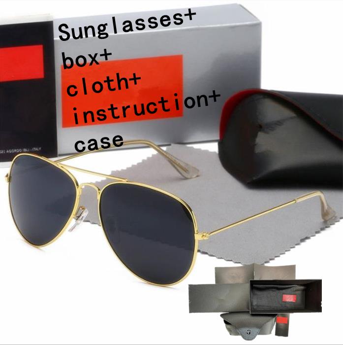 

Men Rao Baa Classic Brand Retro women raybans Sunglasses 2023 Luxury Designer Eyewear Ray Band 3025 Bands Metal Frame Designers Sun Glasses Woman R3026 WITH BOX