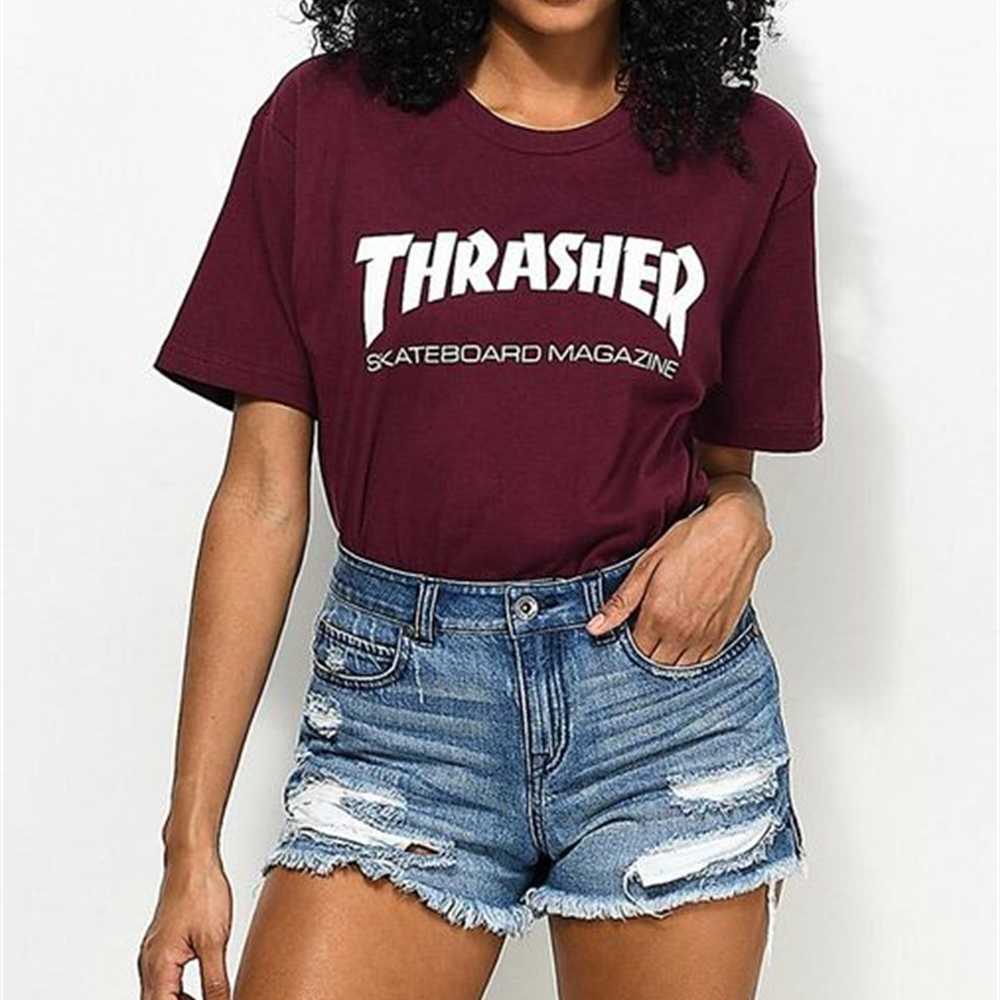 

t shirt men skateboards tee short sleeve skate tshirts tops hip hop homme women magazine shirts JTQ2 12W8