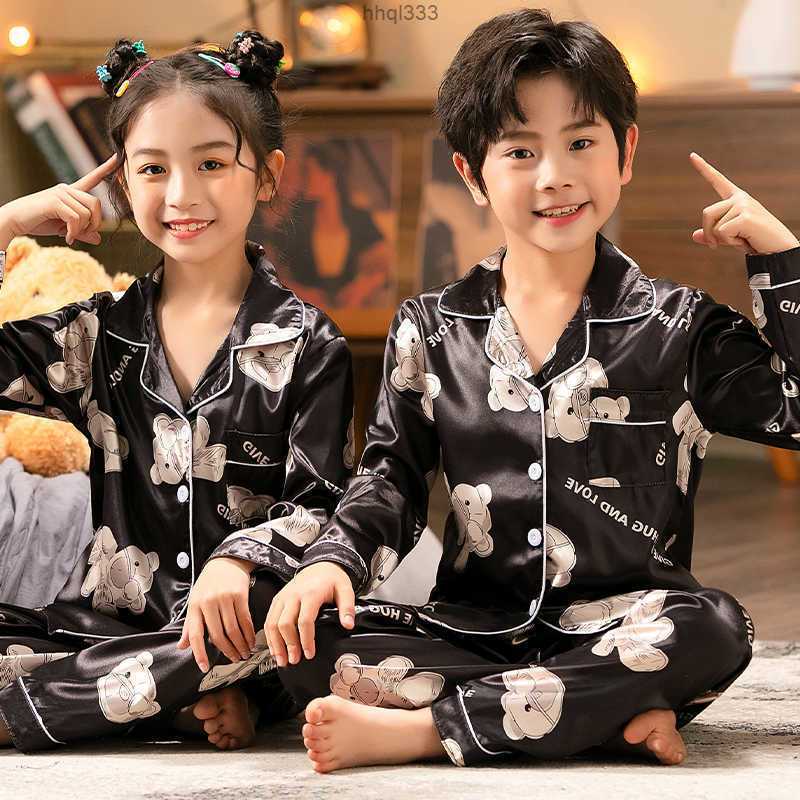 

Wlmg Yt8c Pajamas Toddler Boy Stripe 3 5 7 9 11years Children Satin Pajama Sets Kids Baby Sleepwear Girls Pyjamas Teen Silk Cute Pjs Suit T221013, 2451-1