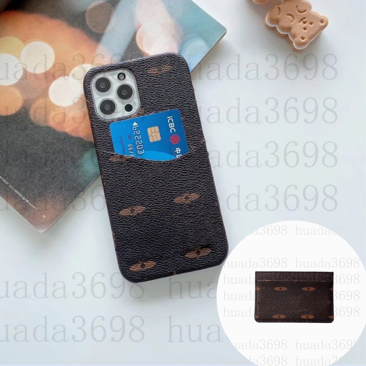 

Top Leather Designer Phone Cases For iPhone 14 Pro Max 13 12 11 14Plus 14Pro X XS XR Fashion Print Back Cover Luxury Mobile Shell Card Holder Pocket Case, #9
