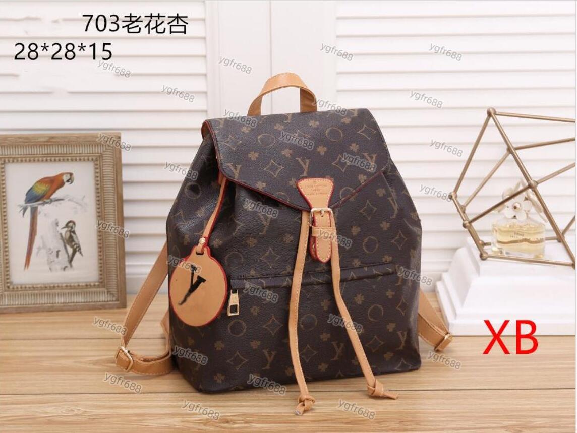 

Top Quality Backpack Men Leather Shoulder Bags Flowers Backpack Luxurys Designers Handbags Women Travel School Bag Women Backpacks Man Fashion Tote Student Bag, Packing bag