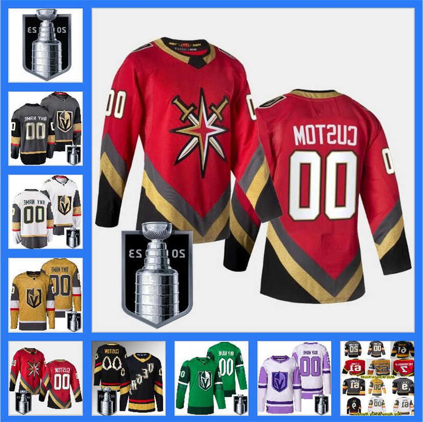 

2023 Stanley Cup Jerseys Custom Vegas Golden Knights Hockey NHLLB Jack Eichel Mark Stone William Karlsson Alex Pietrangelo Jonathan Marchessault Shea Theo, Color