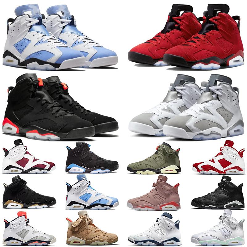 Jumpman Basketball Shoes 6s Running Athentic Casual Trainers Infrared Cool Grey UNC Armine Oreo Slam Designer Sneakers For Men Women trainers sne