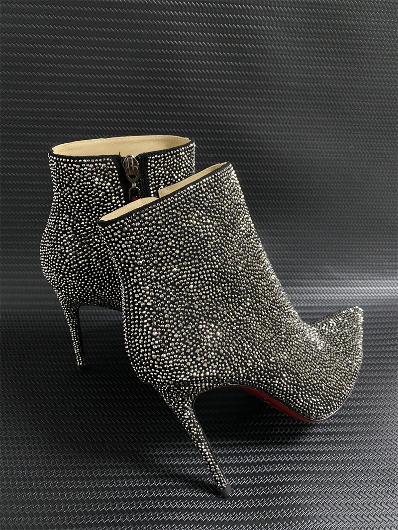 Sandales à talons hauts, chaussures rouges à fond épais, chaussures design de luxe en cristal, Y89 Y92
