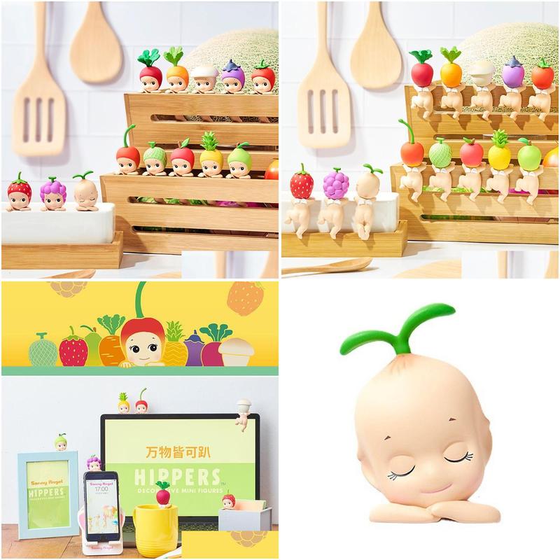 blind box  hippers blind box chin mystery box computer car decoration anime figures toys fruit vegetable cute surprise box