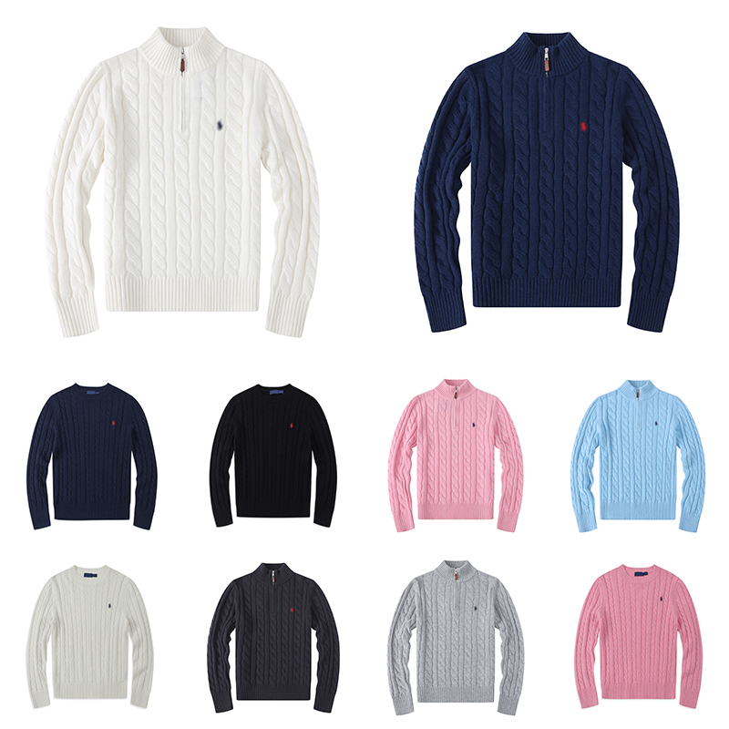 mens sweater designer luxury Polos classic coat fashion pony logo embroidered fabric button knit