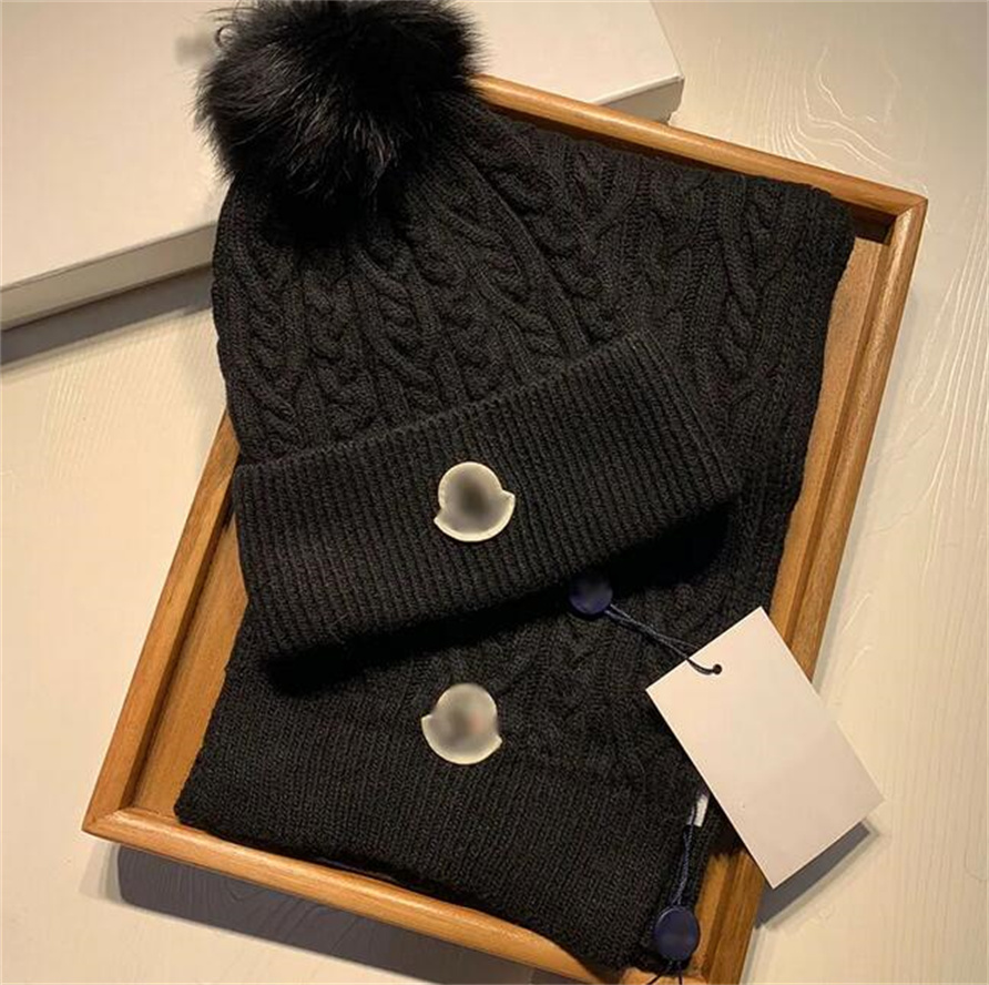 New style Fashion wool trend hat scarf set top luxury sacoche hats men and women fashions designer shawl cashmere scarfs gloves Winter Warm Hats-image-925597825