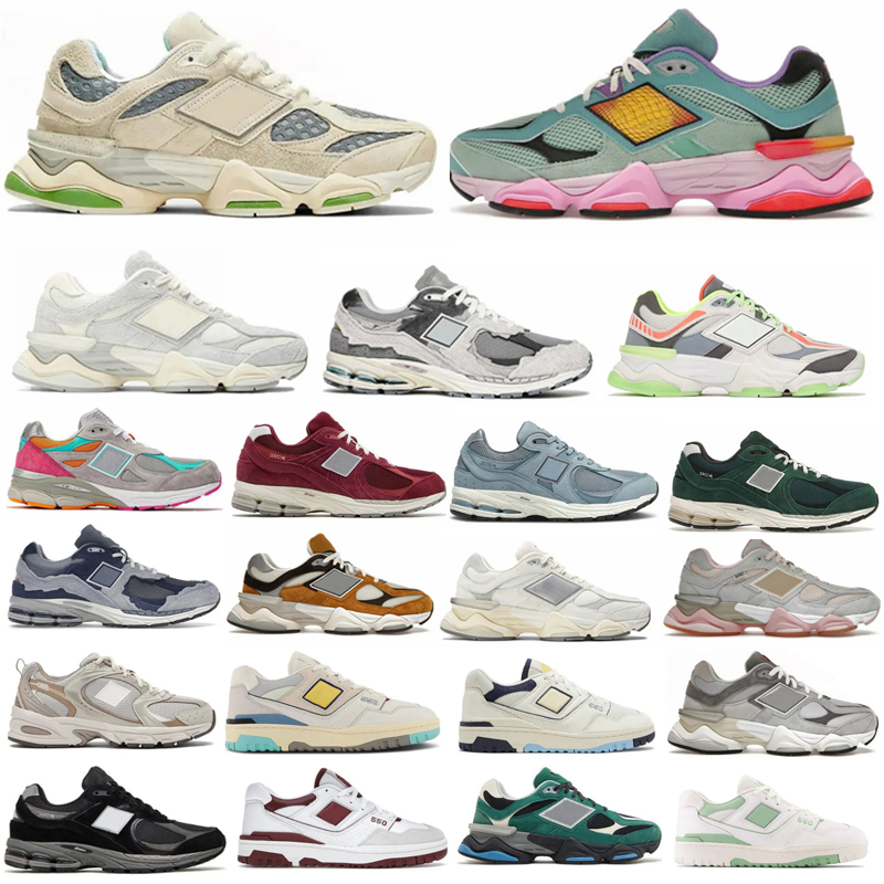 OG Designer Athletic 9060 Chaussures de course Crème Noir Gris Jour Glow Quartz Multi-Color Cherry Blossom pour Hommes Femmes Baskets Baskets 36-