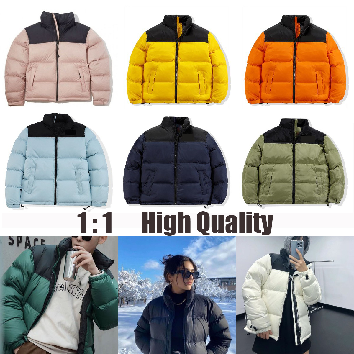 puffer jacket winter jacket puffer jacket women mens Hooded Parkas letter printing Couple Clothing windbreaker thick coat wholesale 2 pieces 5% dicount 