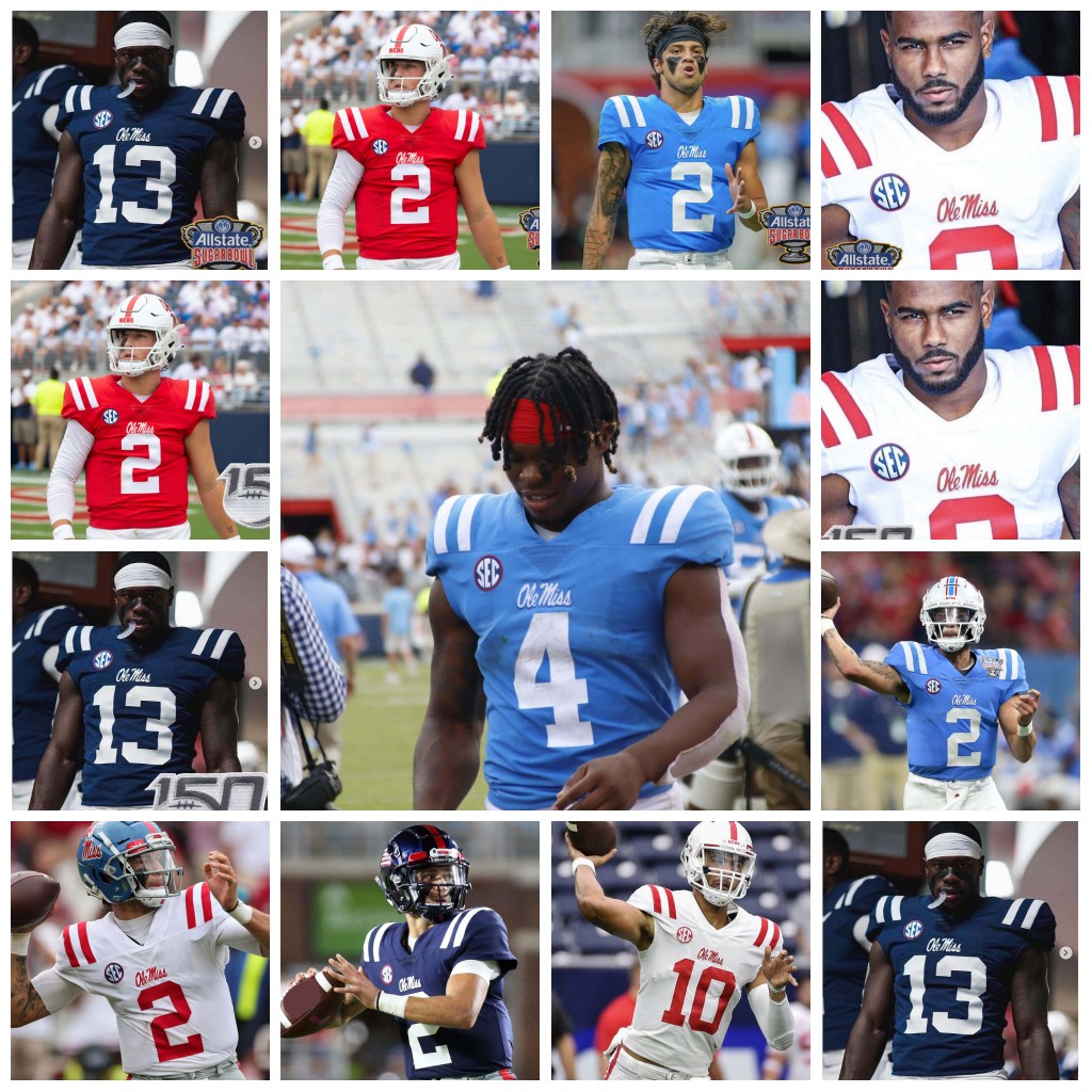 Ole Miss Rebels Football Jersey 2 Jaxson Dart 9 Tre Harris III Juice Wells Logan Diggs Ayden Williams Ulysses Bentley IV Walter Nolen Jared Ive D-image-897803489