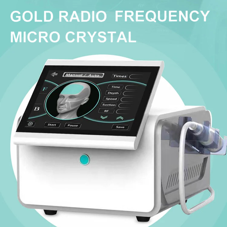 2024 Golden Microneedle Skin Smoothing Wrinkle Remove Scar Repairing RF Fractional Microneedling Stretch Marks Improve Collagen Elastin Remodeling C