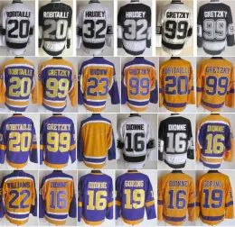 2022 Ice Hockey Jerseys Wayne Vintage  Luc Dustin Robitaille Gretzky Retro Brown Hrudey Butch Goring Black White Purple stitched hockey