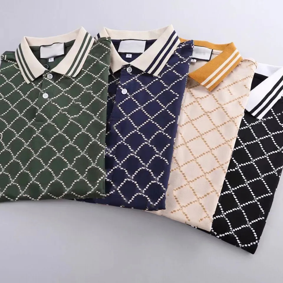 Designer Summer T-shirts Polos Men Short Sleeve Print Letter Loose Polo Tees Causal mans Tops Clothing Asian size-image-926536168