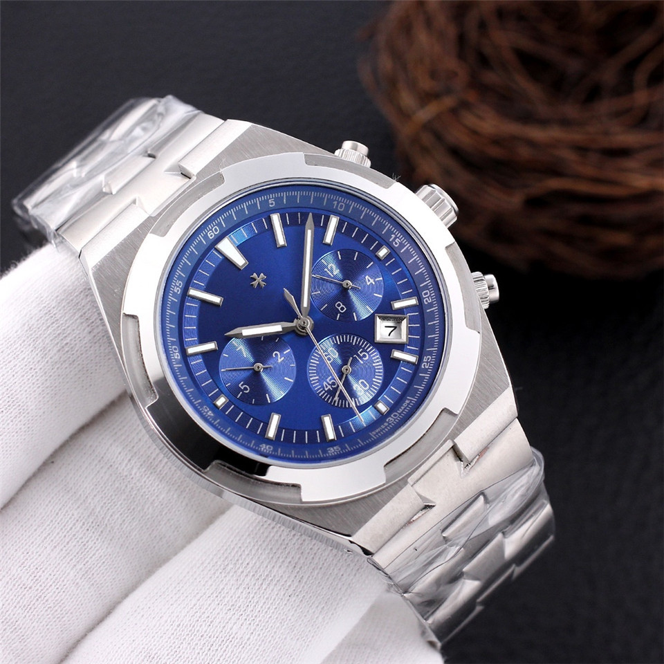 High Quality Top Brand Vacherxx Constantxx Oversexx Series Mens Watch All-Steel Strap Sapphire Mirror Multi-Function Chronograph Automatic Mechan-image-926510071