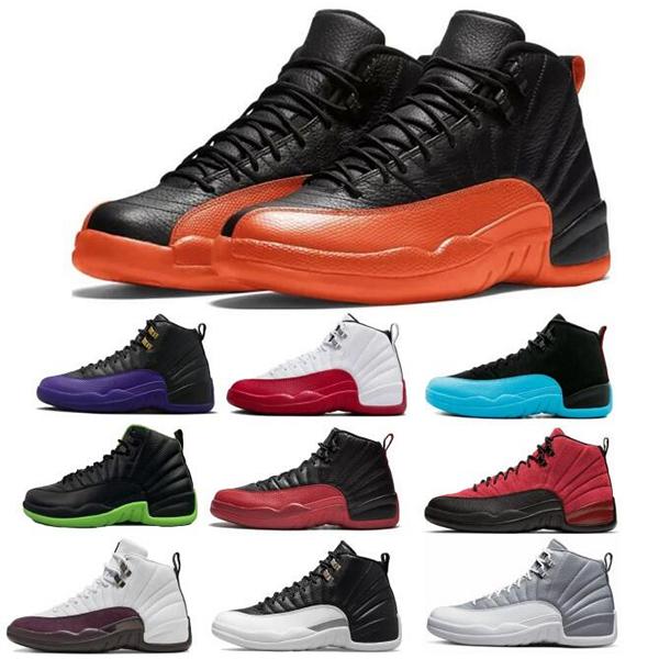 Jumpman 12 Chaussures de basket-ball Hommes Cherry Brilliant Orange Playoffs Noir Taxi Field Purple Flu Game Jordab Jorden Jordans12 12s 2024 Plu